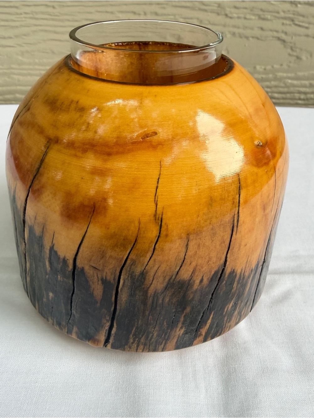 Aspen Dead Standing Wood Votive‎ Candle Holder Handcrafted By Dan Noble Colorado - Picture 2 of 12